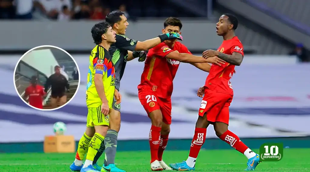 América vs Toluca: Golpiza entre Henry Martín y Helinho (VIDEO)