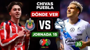 Chivas vs Puebla hoy: horario, canal y dónde ver EN VIVO la Jornada 15