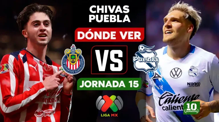 Chivas vs Puebla hoy: horario, canal y dónde ver EN VIVO la Jornada 15