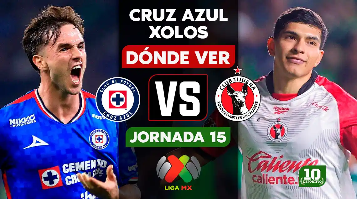 Cruz Azul vs Tijuana hoy: horario, canal y dónde ver EN VIVO la Jornada 15