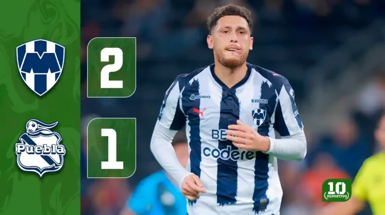Monterrey derrota 2-1 a Puebla y se despide del Gigante de Acero con una victoria
