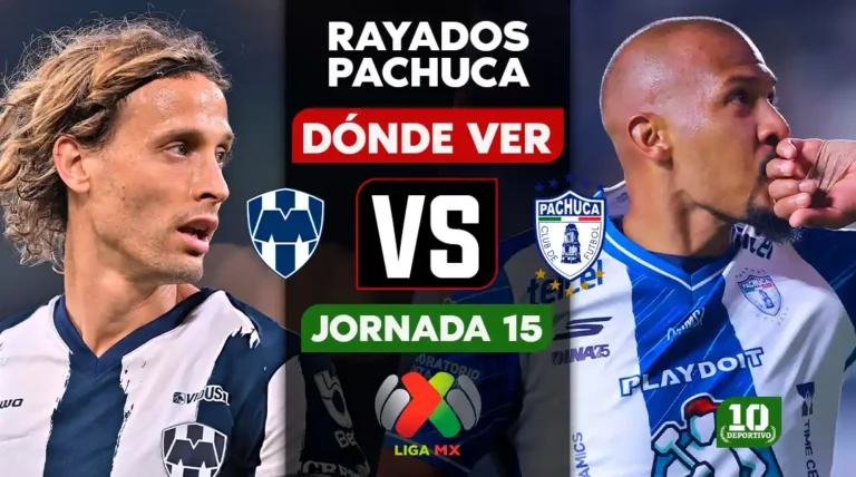 Monterrey vs Pachuca hoy: horario, canal y dónde ver EN VIVO la Jornada 15