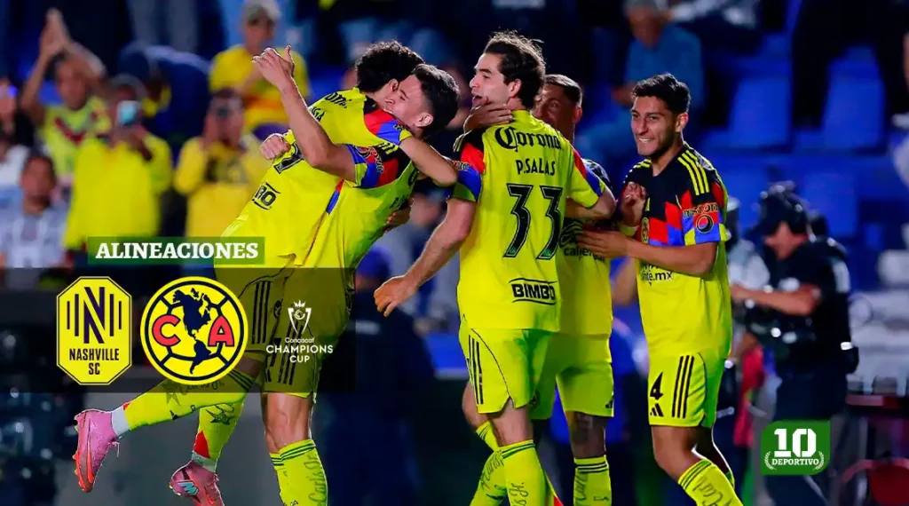 Las alineaciones de Nashville vs América en los Cuartos de Final de la Concachampions