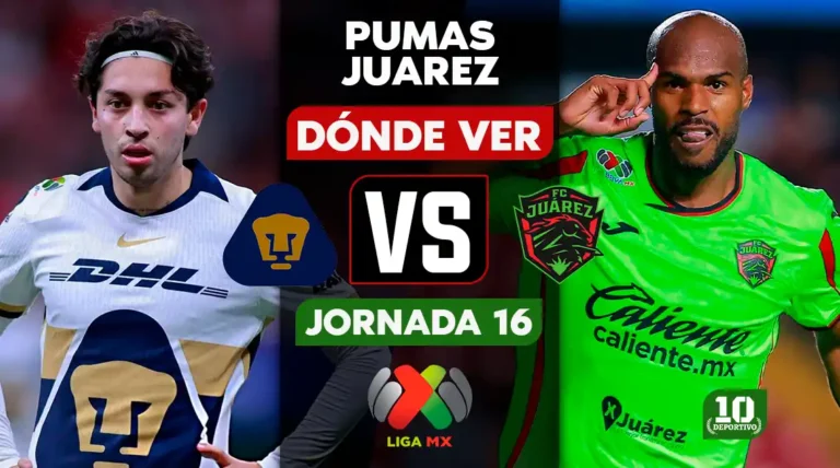Pumas vs Juárez hoy: horario, canal y dónde ver EN VIVO la Jornada 16