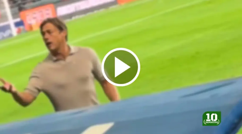 (VIDEO) Almeyda casi a los golpes con afición de Rayados durante el partido ante León