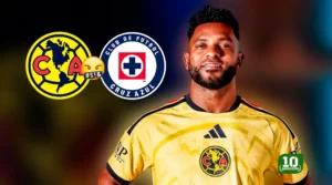Miguel Borja durante presentación de su fichaje en el América